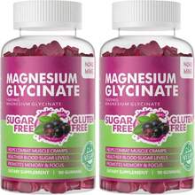 Magnesium Glycinate Gummies 1000mg - Sugar Free Magnesium Potassium Supplement With Vitamin D, B6, CoQ10 For Calm Mood &Amp; Sleep Support - 180 Mango Pineapple - Tên hương vịC - Xem 1