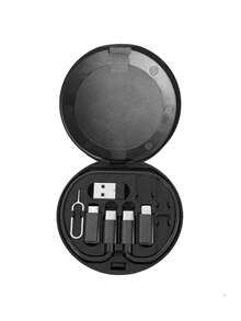 Gesen USB Adapter Kit With Multi Charging Cables, Phone Holder Stand, Storage Case For Phones - Compatible With IOS, Android, Type-C, Compatible With IPhone, Android, Camera, MP3 Universal Adapter