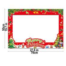 1pc Christmas Sparkling Photo Frame+30pcs Hand-Held Photobooth Props Christmas Hats, Socks, Snowman Patterns, Funny And Funny Props, Hand-Held Photo Props, Party Supplies Set, Used For Taking Photos At Parties With Friends And Family