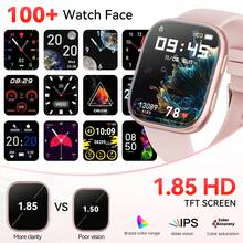 Hwagol 2025 Upgraded Smart Watch (Supports Calling/Dialing), 1.85" Display, 230mAh Battery Capacity, Unisex, Fitness Tracker, Multiple Sports Modes, Step Counter, Calorie Counter, Sleep Monitor, Heart Rate Monitor, Compatible With Android And IOS - Pink Silicone - View 4