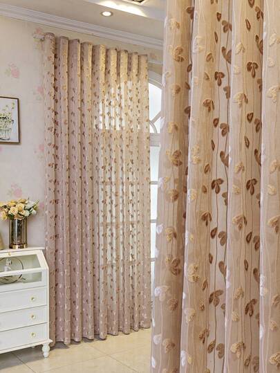 ستارة شفافة بنمط الزهور الوبرية على الطراز الأوروبي لغرفة المعيشة والنوم والشرفة وغرفة الطعام، ستارة حاجز شبه شفافة مُسمكة، ستارة جاكارد بسيطة على الطراز الأوروبي باللون الرمادي، ديكور المنزل