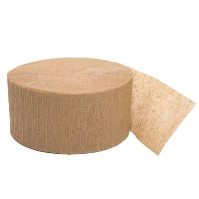 81ft Gold Crepe Paper Streamer Roll - Perfect For Party Decorations, Crafts & Events