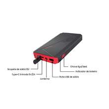12V 10800mAh Portable Battery Charger Emergency Jump Starter 300A To 500A Car Power Bank With USB LED Emergency Light Alligator Clip And Quick Charge Cable - màu đen - Xem 4