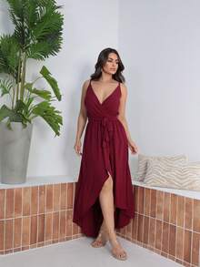 Women's Long Dress - Burdeos - Ver 4