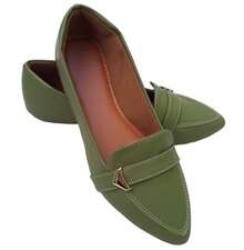 Women's Moccasin Shoes - Verde Exército - View 3