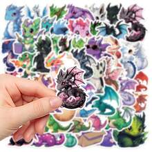 50 pegatinas de dinosaurios, calcomanías autoadhesivas para cuaderno, diario, taza, computadora, teléfono, escritorio, decoración de pared, adecuadas para decoración del hogar y regalos festivos