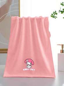 1pc/3pcs Cute Sanrio Character Heat Transfer Print Towel, Absorbent & Quick Dry, Suitable For Face, Hand Washing, Boys & Girls, Ideal For Bathroom, School, Kitchen, Holiday Gifts, Travel Outdoor, Best Gift For Kids, Towel Size: 34*75cm