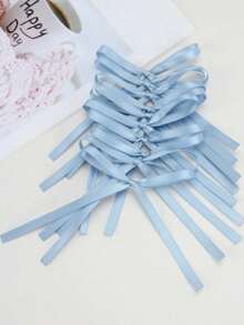 50/5 piezas Lazos de cinta con flores para empaquetar regalos, decoración de pasteles, accesorios de costura hechos a mano, accesorios de joyería y pelo DIY - Multicolor - Ver 13