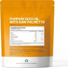 Pumpkin Seed Oil With Saw Palmetto Capsules | Cold Pressed, Pure Virgin Oil, Essential Fatty Acids &Amp; Phytosterols | 300 SoftgelsSupports Hair, Urinary, Bladder &Amp; Prostate Health | Non-GMO - Flavor NameC - 查看 7