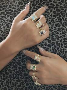 1 Peça Anel Colar Pingente de Urso Cartoon Fofo e Cintilante - Joia Animal Requintada - Para Meninas - Presente Perfeito para Amigos