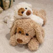 1个逼真毛绒海盗狗玩偶，柔软可爱的小狗玩偶，萌宠毛绒抱枕，儿童玩偶，沙发靠垫，生日/圣诞礼物 - 彩色 - 查看 12