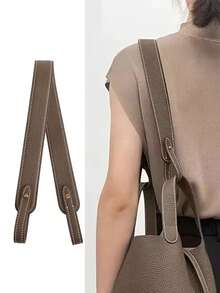 Elephant Grey Short Strap Bag Modification Widening And Thickening PU Long Shoulder Strap, Suitable For Bucket Bags, Handbag Modification Slanted Shoulder Bag Strap, Vegetable Basket Wide Shoulder Strap Accessory, PU Lychee Grain Crossbody Bag Shoulder Strap,Bag Accessories Replacement Carry Strap Wrist Strap Black Brown Underarm Bag Shoulder Strap, Screw Rivet Bag Strap Manual DIY Bag Replacement Long Shoulder Strap - Grey - View 6