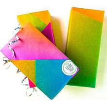 20 Sheets Red Purple Green Blue Gradient Tissue Paper Bulk,20"X 14",Gradient Tissue Paper For Gift Bags Crafts Baby Shower Birthday Weddings Thanksgiving Christmas (Color Random)