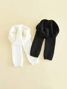 2 chiếc quần legging bó dày ấm áp và thoải mái cho trẻ mới biết đi, quần tất lót cho trẻ em vào mùa thu/đông - Nhiều màu - Xem 23