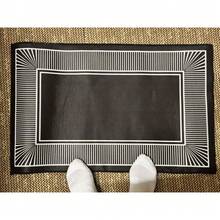 1pc Minimalist Style Bedroom Decor Carpet, Bathroom Anti-Slip Rectangular Rug, High GSM Plush Crystal Velvet Carpet Mat, Soft & Washable Entryway Doormat, 50x80cm