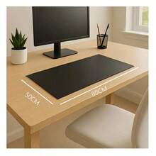 1pc Modern Minimalist Style Leather PU Waterproof Anti-Oil Desk Mat, Suitable For Dining Table, Mouse Pad, Vanity, Nail Salon, Student Desk, Kitchen Counter, Writing Desk, Tabletop Protective Pad - Multicolor - View 3