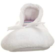 Isotoner Women's Terry Ballerina Slipper Clog - 白條紋 - 查看 3