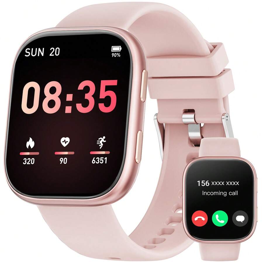 Hwagol 2025 Upgraded Smart Watch (Supports Calling/Dialing), 1.85" Display, 230mAh Battery Capacity, Unisex, Fitness Tracker, Multiple Sports Modes, Step Counter, Calorie Counter, Sleep Monitor, Heart Rate Monitor, Compatible With Android And IOS
