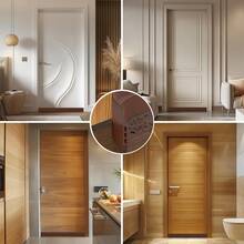 LSXD Guardapolvo para Puerta,5M Cubre Polvo para Puerta de 3 Capas,Burlete para Puerta con Bloqueo de Ruido\/Viento\/Insectos,Protector Autoadhesiva y Tira de Sellado Atrapa Polvo para Puerta(Nergo) - 5MMarrn - Ver 5