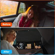 2-Piece Car Side Window Sunshade, Comprehensive UV Protection And Privacy Protection, Suitable For Various Car Models, Making Your Driving Experience More Comfortable! - Black - View 4