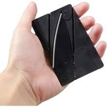 Navaja Tctica Color Negra En Forma De Tarjeta De Crdito - inicial - Ver 5