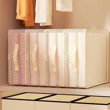 3 pièces Set (2 sacs suspendus à double couche + 1 sac de rangement en maille) pour l'organisation de la penderie pour les chaussettes, les vêtements, les pantalons, les soutiens-gorge, en tissu Oxford épaissi