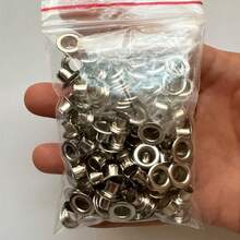 100/202/402 件 6mm 鸡眼铁钳金属按扣套装、金银鸡眼铁钳、紧固件钳、缝纫和工艺打孔工具套件、五爪扣安装套件、无按钮铆钉、手压钳按扣、按扣、索环工具套件、金属鸡眼和金银垫圈、鸡眼和索环手动压接套件，适用于皮革/皮带/鞋子/工艺品 - 彩色 - 查看 9