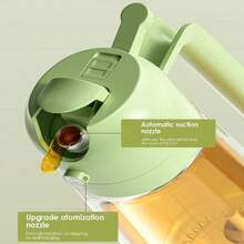 2 In 1 Oil Dispenser and Oil Sprayer for Cooking Adjustable Spray Bottle with Dual Functionality for Kitchen Use Ideal for Olive Oil Vegetable Oil and Other Cooking Oils Black+Orange Design Perfect for Salad Dressing Baking and Grilling Applications - NegroNaranja - Ver 3