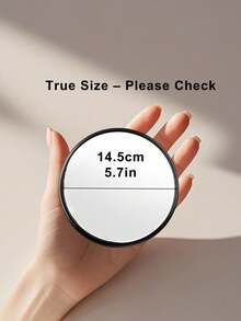 装饰艺术圆形壁镜 - 全身水平壁挂式镜子，带塑料框架，无需电力 | 客厅、卧室、玄关、浴室墙面装饰的家居装饰，用于试穿服装的自拍镜，房间装饰 - 彩色 - 查看 5