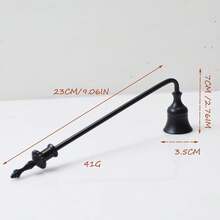 1pc Multi-Color Metal Candle Snuffer - Elegant Handle Design For Flame Extinguishing, Holiday Home Decor Gift For Christmas, Valentine's, Birthdays & Thanksgiving, Festive Accessory | Sophisticated Style | Robust Construction