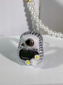 عداد رقمي محمول صغير مزين بأزهار من الراين، قابل للضبط بإحكام، ضغط يدوي مريح للعد، متوفر بألوان متعددة، مناسب للرياضات الخارجية والتلاوة والعد الديني، خفيف الوزن ومحمول، سيناريوهات استخدام متنوعة - متعدد الألوان - مشاهدة 5