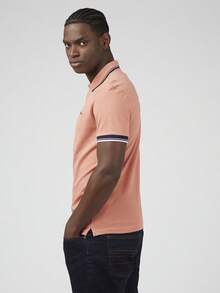 Polo Básico Signature Ben Sherman  Verano    Regular    Botón delantero  Ribete en contraste  Botón - Rosa - Ver 2