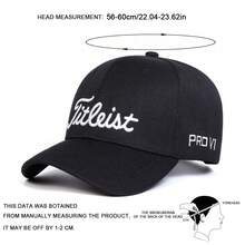 1 件 PRO V1 刺绣字母男士棒球帽，街头时尚帽子，户外防晒休闲帽，适合春季、秋季旅行、海滩度假 - 彩色 - 查看 2