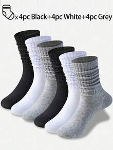 40双/30双/24双男女通用舒适运动袜，适合运动和训练，女士长袜，休闲和商务装，抗菌，柔软，黑白，防臭，吸湿排汗，柔软轻便，适合秋冬，20双/10双/8双/6双/4双/2双 - 彩色 - 查看 23