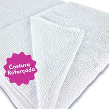 Toalha de Banho Kit 10 Peças 70x120cm 230g/m² Macia com Costuras Reforçadas Atacado - Azul - Visão 4