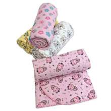 Anti-Allergic Baby Blanket Super Soft Flannel 100% Cotton Large With 70x90cm Layette For Girl Boy Minasrey Blanket Printed Blanket With Crochet Around Beautiful And Cute Finish - 女性化 - 查看 5