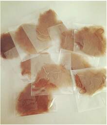 20" Lot Of Hairnets Invisible Elastic Edge Mesh 50cm Reusable Hair Nets (Light Brwon 10pcs)