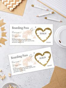 Customized Personalized Scratch Cards, Boarding Passes, Vacation Scratch Cards, Surprise Travel Scratch Cards, Vacation Gifts, Surprise Vacation Destinations, Gifts For Vacation Parties - Multicolor - View 6