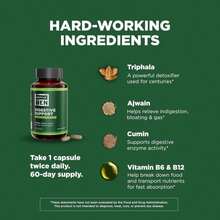 KAPIVA MEN Digestive Support Supplement With Triphala, Ajwain, Cumin, And Other Herbs And Vitamins, Supports Healthy Digestion And Gut Health, 60 Day Supply, 120 Capsules - Flavor NameA - View 3