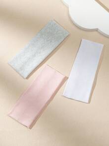 3条纯色针织弹力发带，适合日常瑜伽、运动和户外活动，可作休闲健身头带、头巾、吸汗带、校园用品、大学用品、秋冬季发带、女士度假装扮发饰、优雅围巾、女士头巾、柔软头巾。 - 彩色 - 查看 5