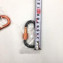 1/5 Peças Cores Aleatórias Mosquetão em Forma de D com Trava para Camping, Caminhada e Aventuras ao Ar Livre - 8cm de Alumínio com Design Elegante de Argola em D