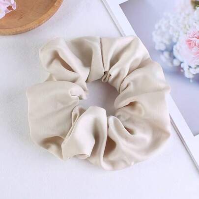 أربطة شعر فرنسية عتيقة الطراز ذات لون واحد، أربطة شعر من مادة الساتان والقطيفة الناعمة جداً والكبيرة الحجم