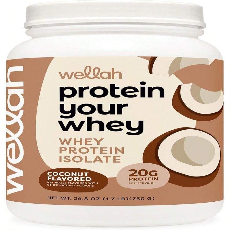 Wellah Protein Your Whey (30 Servings, Vanilla) - Whey Protein Isolate Protein - Flavor NameA - View 1