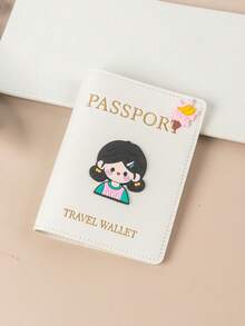 1pc Matte Finish Pu Material Travel Passport Cover With World Map & Letter Print And Fixed Design Passport Holder Passport Case Passport Wallet Passport Bag For Holiday For Vacation Passport Pouch For Flight For Back To School For Men And Women Travel Essentials Travel Accessories - Multicolor - View 10