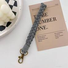 1 pieza Llavero hecho a mano de estilo bohemio y colorido, llavero de coche, dije para bolso, pulsera, ideas de regalo de Navidad, accesorios para bolsos, cordones con soporte para identificación, accesorios para automóvil, dijes para bolsos