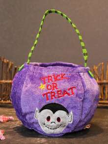 1 件小万圣节圣诞糖果袋、南瓜手提包、吸血鬼糖果袋、万圣节女巫糖果袋、道具 - 彩色 - 查看 5