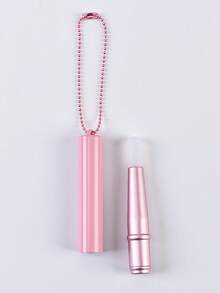 1pc/2pcs Mini Round Tip Silicone Lip Brush With Cap, Cute Covered Lip Brush For Tie Dye, Concealer, Portable Travel Makeup Brush - Multicolor - View 7