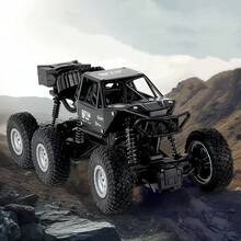 1:12 Scale RC Car With 6WD, 38CM In Length, 2.4Ghz Remote Control, Suitable For Crawling, Drifting And Off - Road, High - Speed Electric Car Truck Ideal As Gifts - 6 Wheels Black - View 9