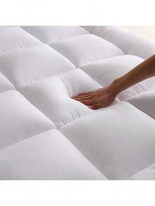 Thick & Cool Cotton Quilted Mattress Protector - Full Size Breathable Mattress Pad, 8-21 Inch Deep Pocket Design, Soft Support, Relieve Back Pain, White