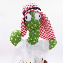 1个会跳舞的仙人掌玩具，会说话的仙人掌会重复你说的话，会跳舞模仿，带LED灯，可录制15秒英文歌曲 - 惊喜礼物、生日礼物、圣诞礼物、万圣节礼物、完美礼物、新年礼物、礼物、玩具 - 彩色 - 查看 2